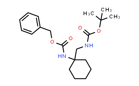 CAS No. 1374635-45-6, N-[1-[[[(1,1-Dimethylethoxy)carbonyl]amino]methyl]cyclohexyl]-carbamic acid, phenylmethyl ester