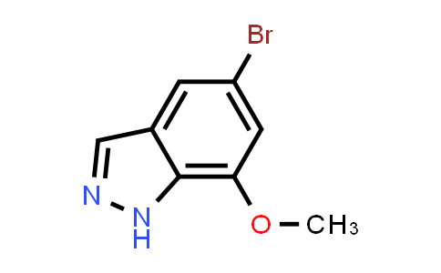 CAS No. 1374652-62-6, 5-Bromo-7-methoxy-1H-indazole