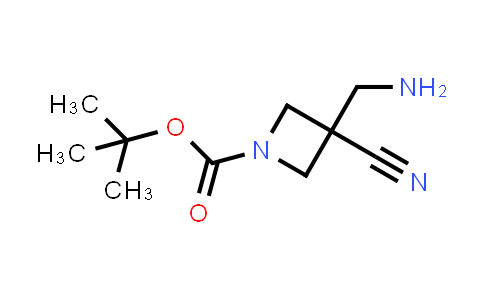 CAS No. 1374653-62-9, tert-Butyl 3-(aminomethyl)-3-cyanoazetidine-1-carboxylate