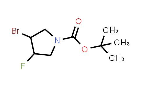 CAS No. 1374654-68-8, tert-Butyl 3-bromo-4-fluoropyrrolidine-1-carboxylate