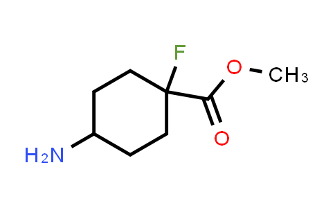 CAS No. 1374656-13-9, Cyclohexanecarboxylic acid, 4-amino-1-fluoro-, methyl ester
