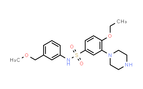 CAS No. 1374743-30-2, Benzenesulfonamide, 4-ethoxy-N-[3-(methoxymethyl)phenyl]-3-(1-piperazinyl)-