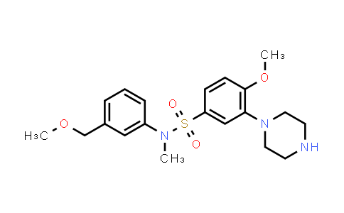 CAS No. 1374743-37-9, Benzenesulfonamide, 4-methoxy-N-[3-(methoxymethyl)phenyl]-N-methyl-3-(1-piperazinyl)-