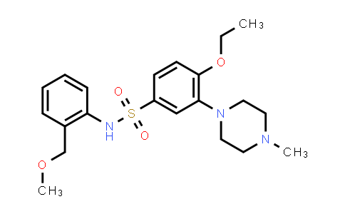 CAS No. 1374743-39-1, Benzenesulfonamide, 4-ethoxy-N-[2-(methoxymethyl)phenyl]-3-(4-methyl-1-piperazinyl)-
