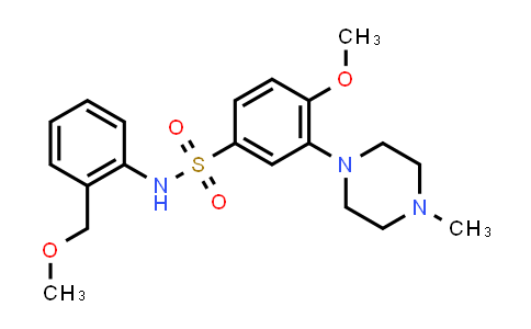 CAS No. 1374743-42-6, Benzenesulfonamide, 4-methoxy-N-[2-(methoxymethyl)phenyl]-3-(4-methyl-1-piperazinyl)-