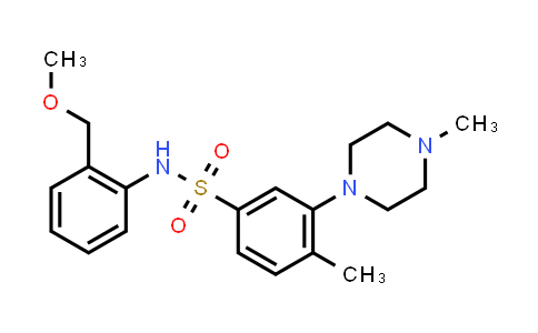 CAS No. 1374743-43-7, Benzenesulfonamide, N-[2-(methoxymethyl)phenyl]-4-methyl-3-(4-methyl-1-piperazinyl)-