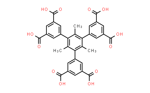 CAS No. 1374764-27-8, 5'-(3,5-Dicarboxyphenyl)-2',4',6'-trimethyl-[1,1':3',1''-terphenyl]-3,3'',5,5''-tetracarboxylic acid