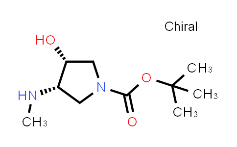 CAS No. 1375065-15-8, rel-tert-Butyl (3R,4S)-3-hydroxy-4-(methylamino)pyrrolidine-1-carboxylate