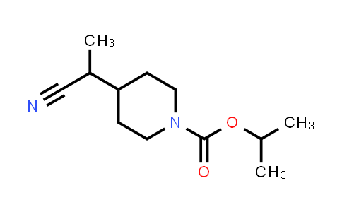 CAS No. 1375065-78-3, Isopropyl 4-(1-cyanoethyl)piperidine-1-carboxylate
