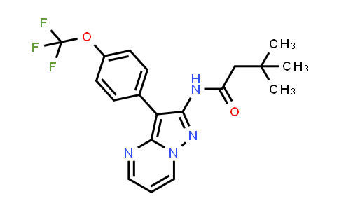 CAS No. 1375085-79-2, Butanamide, 3,3-dimethyl-N-[3-[4-(trifluoromethoxy)phenyl]pyrazolo[1,5-a]pyrimidin-2-yl]-