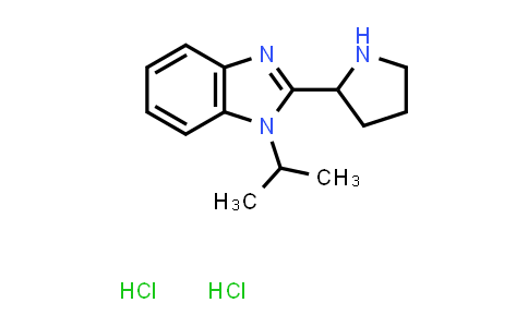 CAS No. 1375183-55-3, 1-Isopropyl-2-(pyrrolidin-2-yl)-1H-benzo[d]imidazole dihydrochloride