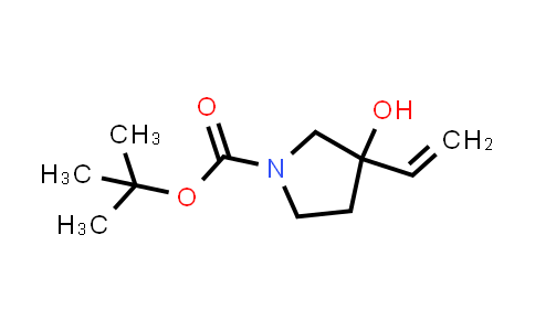 CAS No. 1375303-06-2, tert-Butyl 3-hydroxy-3-vinylpyrrolidine-1-carboxylate