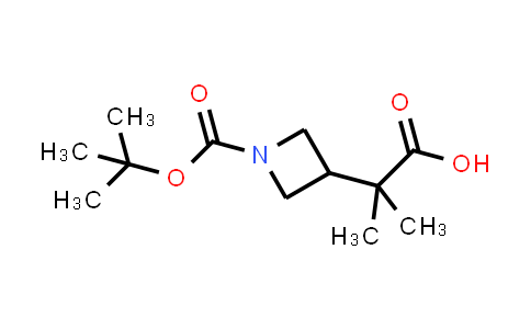 CAS No. 1375303-89-1, 2-(1-(tert-Butoxycarbonyl)azetidin-3-yl)-2-methylpropanoic acid