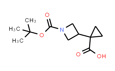 CAS No. 1375303-90-4, 1-(1-(tert-Butoxycarbonyl)azetidin-3-yl)cyclopropanecarboxylic acid