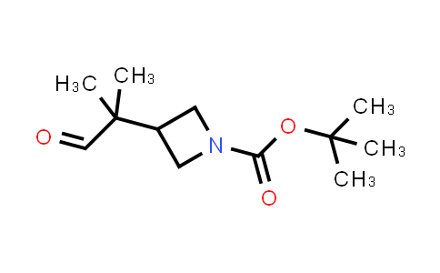 CAS No. 1375303-91-5, tert-Butyl 3-(2-methyl-1-oxopropan-2-yl)azetidine-1-carboxylate
