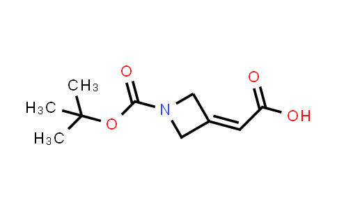 CAS No. 1375303-94-8, 2-(1-(tert-Butoxycarbonyl)azetidin-3-ylidene)acetic acid