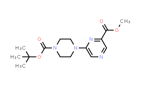 CAS No. 1375702-27-4, Methyl 6-(4-(tert-butoxycarbonyl)piperazin-1-yl)pyrazine-2-carboxylate