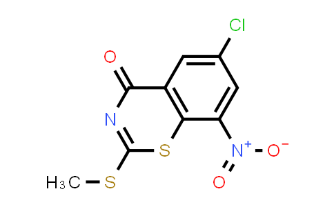 CAS No. 1377240-43-1, 6-Chloro-2-(methylthio)-8-nitro-4H-benzo[e][1,3]thiazin-4-one