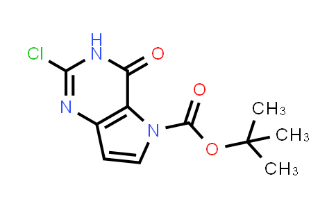 CAS No. 1377432-80-8, tert-Butyl 2-chloro-4-oxo-3,4-dihydro-5H-pyrrolo[3,2-d]pyrimidine-5-carboxylate