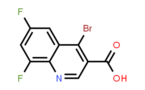 CAS No. 1378259-78-9, 4-Bromo-6,8-difluoroquinoline-3-carboxylic acid