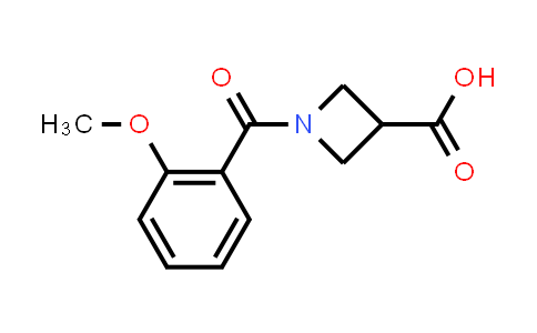 CAS No. 1378408-99-1, 1-(2-Methoxybenzoyl)azetidine-3-carboxylic acid