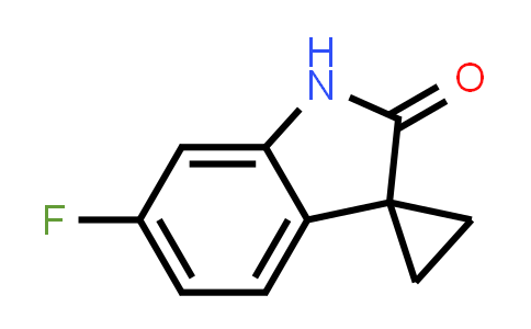 CAS No. 1378834-16-2, 6'-Fluoro-1',2'-dihydrospiro[cyclopropane-1,3'-indole]-2'-one