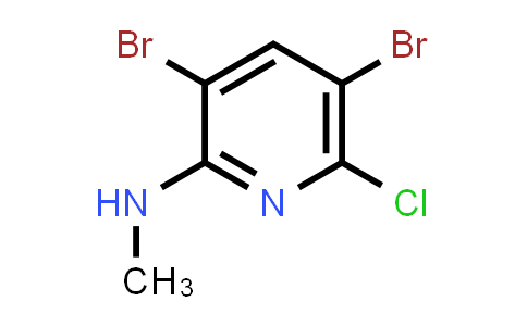 CAS No. 1378878-25-1, 3,5-Dibromo-6-chloro-N-methylpyridin-2-amine