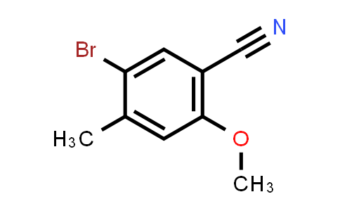 CAS No. 1379313-90-2, 5-Bromo-2-methoxy-4-methylbenzonitrile