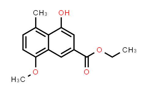 CAS No. 137932-77-5, Ethyl 4-hydroxy-8-methoxy-5-methyl-2-naphthoate