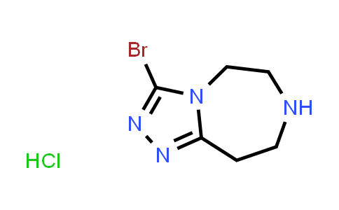 CAS No. 1379370-40-7, 3-Bromo-6,7,8,9-tetrahydro-5H-[1,2,4]triazolo[4,3-d][1,4]diazepine hydrochloride