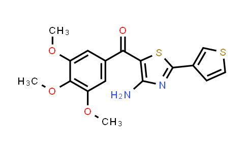 CAS No. 1379468-31-1, Methanone, [4-amino-2-(3-thienyl)-5-thiazolyl](3,4,5-trimethoxyphenyl)-