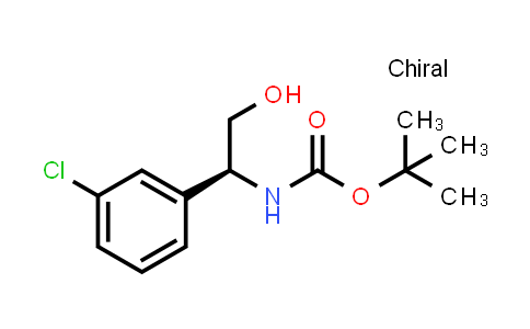 CAS No. 1379546-46-9, (S)-tert-Butyl (1-(3-chlorophenyl)-2-hydroxyethyl)carbamate