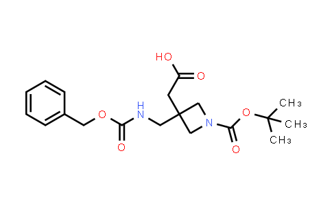 CAS No. 1379812-07-3, 2-[3-({[(Benzyloxy)carbonyl]amino}methyl)-1-[(tert-butoxy)carbonyl]azetidin-3-yl]acetic acid