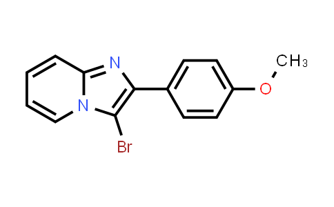 CAS No. 138023-17-3, 3-Bromo-2-(4-methoxyphenyl)imidazo[1,2-a]pyridine