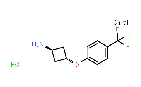 CAS No. 1380279-81-1, trans-3-(4-(Trifluoromethyl)phenoxy)cyclobutanamine hydrochloride