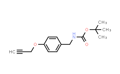 CAS No. 1380401-33-1, tert-Butyl (4-(prop-2-yn-1-yloxy)benzyl)carbamate