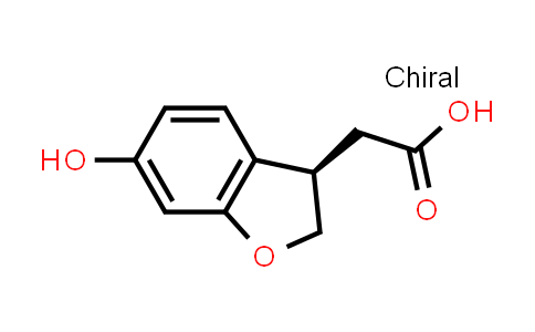 CAS No. 1380792-93-7, 2-[(3R)-6-Hydroxy-2,3-dihydro-1-benzofuran-3-yl]acetic acid