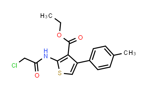 CAS No. 138098-81-4, Ethyl 2-(2-chloroacetamido)-4-(p-tolyl)thiophene-3-carboxylate