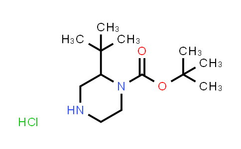 CAS No. 1381947-73-4, 1-Piperazinecarboxylic acid, 2-(1,1-dimethylethyl)-, 1,1-dimethylethyl ester, hydrochloride (1:1)