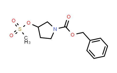 CAS No. 138232-44-7, Benzyl 3-((methylsulfonyl)oxy)pyrrolidine-1-carboxylate