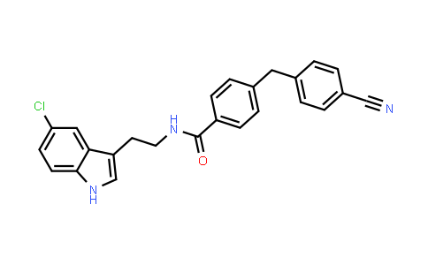 CAS No. 1382991-94-7, Benzamide, N-[2-(5-chloro-1H-indol-3-yl)ethyl]-4-[(4-cyanophenyl)methyl]-