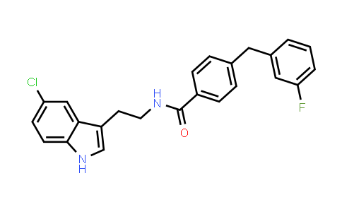 CAS No. 1382992-13-3, Benzamide, N-[2-(5-chloro-1H-indol-3-yl)ethyl]-4-[(3-fluorophenyl)methyl]-