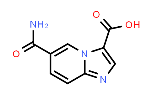 CAS No. 1383475-65-7, 6-Carbamoylimidazo[1,2-a]pyridine-3-carboxylic acid