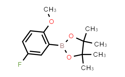 CAS No. 1383806-53-8, 2-(5-Fluoro-2-methoxyphenyl)-4,4,5,5-tetramethyl-1,3,2-dioxaborolane