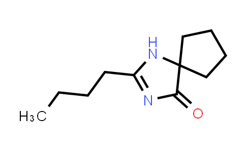 CAS No. 138402-05-8, 2-Butyl-1,3-diazaspiro[4.4]non-2-en-4-one