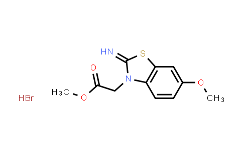 CAS No. 138404-43-0, Methyl 2-(2-imino-6-methoxybenzo[d]thiazol-3(2H)-yl)acetate hydrobromide