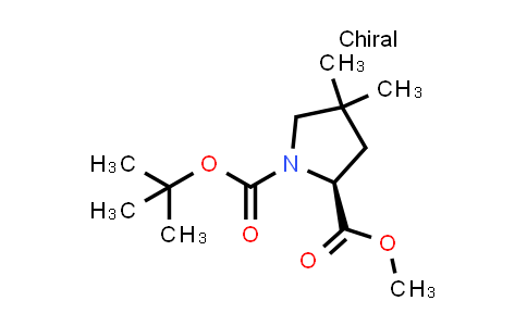 CAS No. 138423-86-6, (S)-1-tert-Butyl 2-methyl 4,4-dimethylpyrrolidine-1,2-dicarboxylate