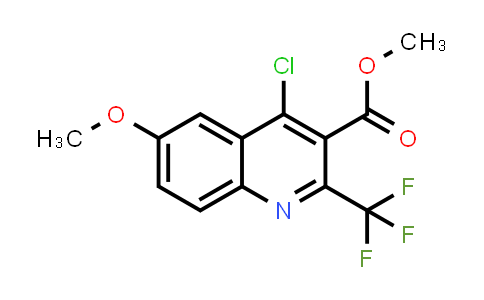 CAS No. 1384264-19-0, Methyl 4-chloro-6-methoxy-2-(trifluoromethyl)quinoline-3-carboxylate