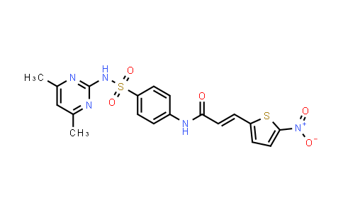 CAS No. 1384274-26-3, (2E)-N-[4-[[(4,6-Dimethyl-2-pyrimidinyl)amino]sulfonyl]phenyl]-3-(5-nitro-2-thienyl)-2-propenamide