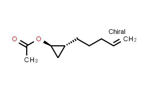 CAS No. 1384277-03-5, Cyclopropanol, 2-(4-penten-1-yl)-, 1-acetate, (1R,2R)-